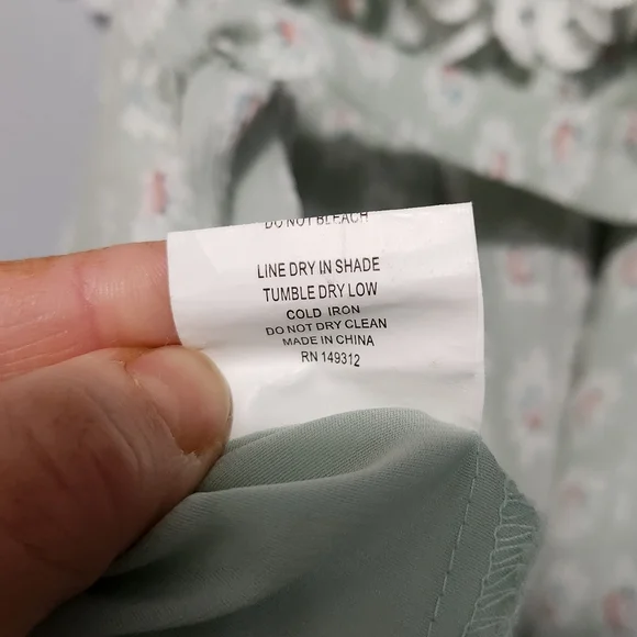 SAINTS SECRETS Womens Romper Small Sage Green Floral Lace Coquette Cottage Boho - Picture 8 of 11